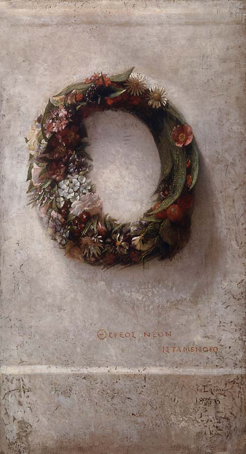 John La Farge Wreath of Flowers